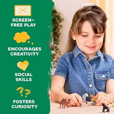 ველური სამყაროს სათამაშო ნაკრები Terra WILD ANIMALS IN TUBE, 4 image