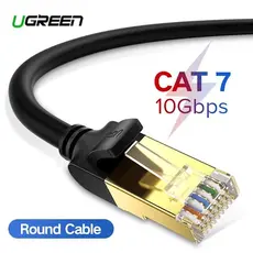 ქსელის კაბელი UGREEN NW107 (11277) Cat7 Patch Cord STP Ethernet Lan Cable 1.5m (Black), 8 image