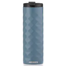 თერმოსი Ardesto Travel mug Bright City 400 ml, stainless steel, dark blue, 2 image