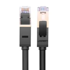 ქსელის კაბელი UGREEN NW107 (11277) Cat7 Patch Cord STP Ethernet Lan Cable 1.5m (Black), 3 image