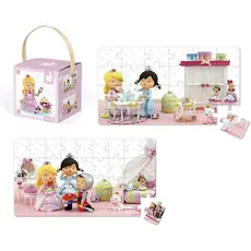 ასაწყობი ფაზლი Janod Set of 2 puzzles  Rose plays Princess J02770, 2 image