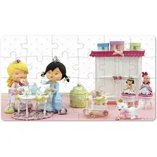 ასაწყობი ფაზლი Janod Set of 2 puzzles  Rose plays Princess J02770, 4 image