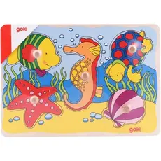 ასაწყობი ფაზლი Goki Puzzle Sea inhabitants 57515G-4