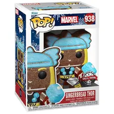 საკოლექციო ფიგურა Funko POP! Bobble Marvel Holiday Gingerbread Thor (DGLT) (Exc) 58235, 3 image