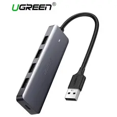 USB ჰაბი UGREEN CM219 (50985) UGREEN USB 3.0 4 Ports USB Hub Gray, 2 image