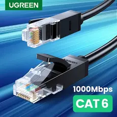 ქსელის კაბელი UGREEN NW102 (20158) Cat 6 Patch Cord UTP Lan Cable 0.5m (Black), 4 image