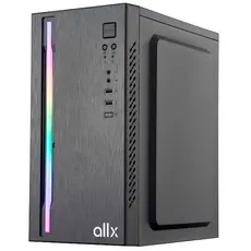 ქეისი ALLX AX-B1735, Computer Case, Micro-ATX, ITX, USBx2, AUDIO, Black, 2 image