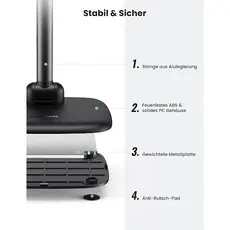 მობილურის სამაგრი UGREEN LP287 (10999), Adjustable Desk Phone Holder, Black, 5 image