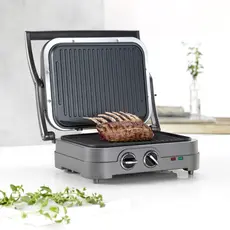გრილი Cuisinart GR47E Griddler Elite Grill Gray, 4 image