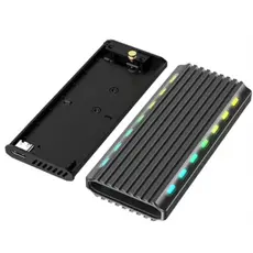 მყარი დისკის ყუთი Gembird EE2280-U3C-03 USB 3.1 enclosure for M.2 NVMe Drives Backlighted Aluminum, 4 image