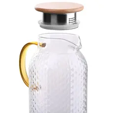 დოქი Ardesto AR2615PG 1500ml, Pitcher Dew With Bamboo Lid, 4 image