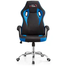 გეიმერული სავარძელი ALLX SK8815, Gaming Chair, Blue/Black, 2 image