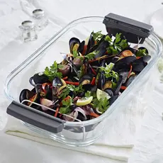 ორთქლსახარში Cuisinart STM1000E, 1800W, 5L, Electric Glass Steamer, Black/Silver, 4 image