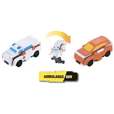 სათამაშო მანქანა TransRacers Ambulance & SUV, 3 image