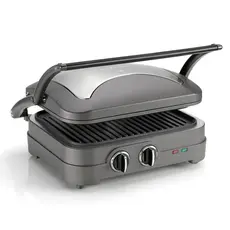 გრილი Cuisinart GR47E Griddler Elite Grill Gray, 2 image