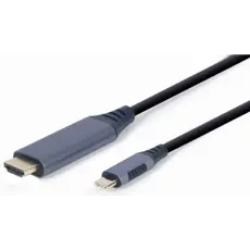 კაბელი Gembird CC-USB3C-HDMI-01-6 USB Type-C to HDMI display Adapter cable 1.8 m, 2 image