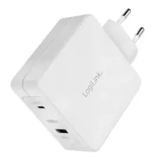 ადაპტერი Logilink PA0281 Dual USB charger set 1x USB-C 1x USB-A 100W white, 4 image