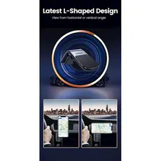 მობილურის დამჭერი UGREEN LP290 (80712B), Smartphone Car Holder, Black/Silver, 3 image
