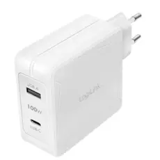 ადაპტერი Logilink PA0281 Dual USB charger set 1x USB-C 1x USB-A 100W white, 3 image