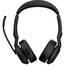 ყურსასმენი Jabra 25599-999-999 Evolve2 55, Link380a MS Stereo, Headset, Wireless, Bluetooth, USB, Black, 3 image