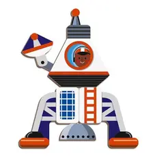 ლოგიკური თამაში Janod Cosmos Magnetic book, 4 image