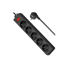 დამაგრძელებელი კაბელი Defender Power Strip ES 1.8m 5 Plug, 4 image