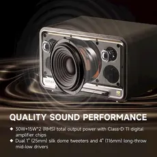 დინამიკი Edifier D32 Tabletop Wireless Speaker Black Walnut, 17 image