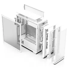 ქეისი Zalman PC case Z10 Duo without PSU, 2xUSB3.0, 1xUSB Type-C, 3x140mm ARGB, 1x120mm ARGB, VGA 395mm, LCS ready, TG Side Panel, EATX, white, 5 image