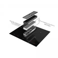 გაზქურის ზედაპირი გამწოვით AIRFORCE ASPIRA BABY OFFB ESSENCE 60, 4 image