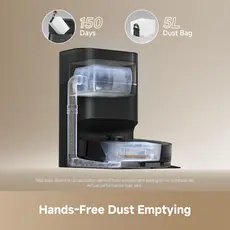 მტვერსასრუტი Dreame Robot Vacuum D20 Pro Plus Black (RLD43SD), 3 image