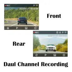 მანქანის ვიდეო რეგისტრატორი Xiaomi 70Mai A200-1 + RC11, FHD, Built in WiFi, 130°, Dash Cam Set, Black, 4 image