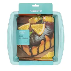 საცხობი ფორმა Ardesto AR2321T Rectangular Roaster Tasty baking, 26x25x6 cm, Silicone Blue, 3 image