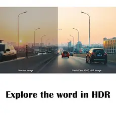 მანქანის ვიდეო რეგისტრატორი Xiaomi 70Mai A200-1 + RC11, FHD, Built in WiFi, 130°, Dash Cam Set, Black, 5 image