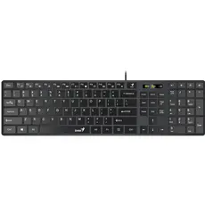 კლავიატურა და მაუსი Genius, Keyboard Slim SlimStar C126, RU, USB Black GK-21003, 3 image