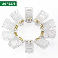 ქსელის კაბელის კონექტორი UGREEN NW110 (20329) RJ45 Network Connector for UTP Cat 5, Cat 5e 10pcs