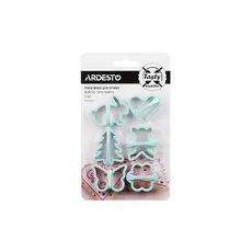 გამოსაცხობი ფორმა ARDESTO Elegance Biscuit Moulds 6 pcs, tiffany blue, 3 image