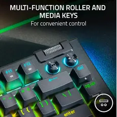 კლავიატურა Razer Keyboard BlackWidow V4 75% RGB 83key Mechanical Tactile Switch GEN-3 USB EN, black, 4 image