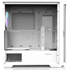 ქეისი Zalman PC case Z10 Duo without PSU, 2xUSB3.0, 1xUSB Type-C, 3x140mm ARGB, 1x120mm ARGB, VGA 395mm, LCS ready, TG Side Panel, EATX, white, 6 image