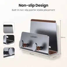 მობილურის დამჭერი UGREEN LP193 (70584), Wall Mount, Phone Holder, Grey, 6 image