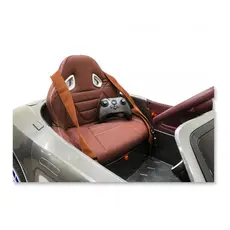 ბავშვის ელექტრო მანქანა ASTON MARTIN DB11 კაუჩუკის საბურავებით და ტყავის სკამით, 4 image