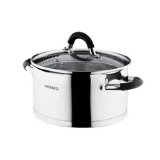 ქვაბების ნაკრები Ardesto Cookware set Gemini Monza with drain, 6pcs, stainless steel