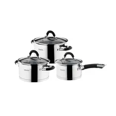 ქვაბების ნაკრები Ardesto Cookware set Gemini Monza with drain, 6pcs, stainless steel, 2 image