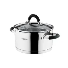 ქვაბების ნაკრები Ardesto Cookware set Gemini Monza with drain, 6pcs, stainless steel, 4 image