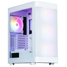 ქეისი Zalman PC case I4 TG without PSU, 2xUSB3.0, 1xUSB2.0, 4x140mm RGB, VGA 320mm, LCS ready, TG Side Panel, ATX, white, 3 image