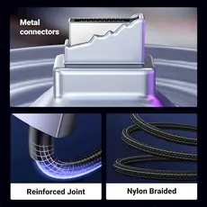 ვიდეო კაბელი UGREEN DP118 (15384), 16K DisplayPort To DisplayPort, 2m, Grey/Black, 4 image