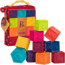 ასაწყობი კუბები Btoys ONE TWO SQUEEZE, SOFT BLOCKS