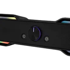 დინამიკი 2E Multimedia speaker  PCS101 RGB, 2.0, USB, Black, 5 image