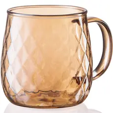 ყავის ჭიქა Ardesto Set of cups Golden Moon, borosilicate glass, 350 ml, 2 pcs, 2 image