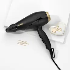 თმის საშრობი Babyliss 6704E, 2000W, Hair Dryer, Black/Gold, 5 image