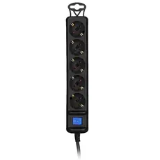 დენის გამანაწილებელი 2E 2E-U05ESM1.8B, 5 Socket, 1.8m, Black, 4 image